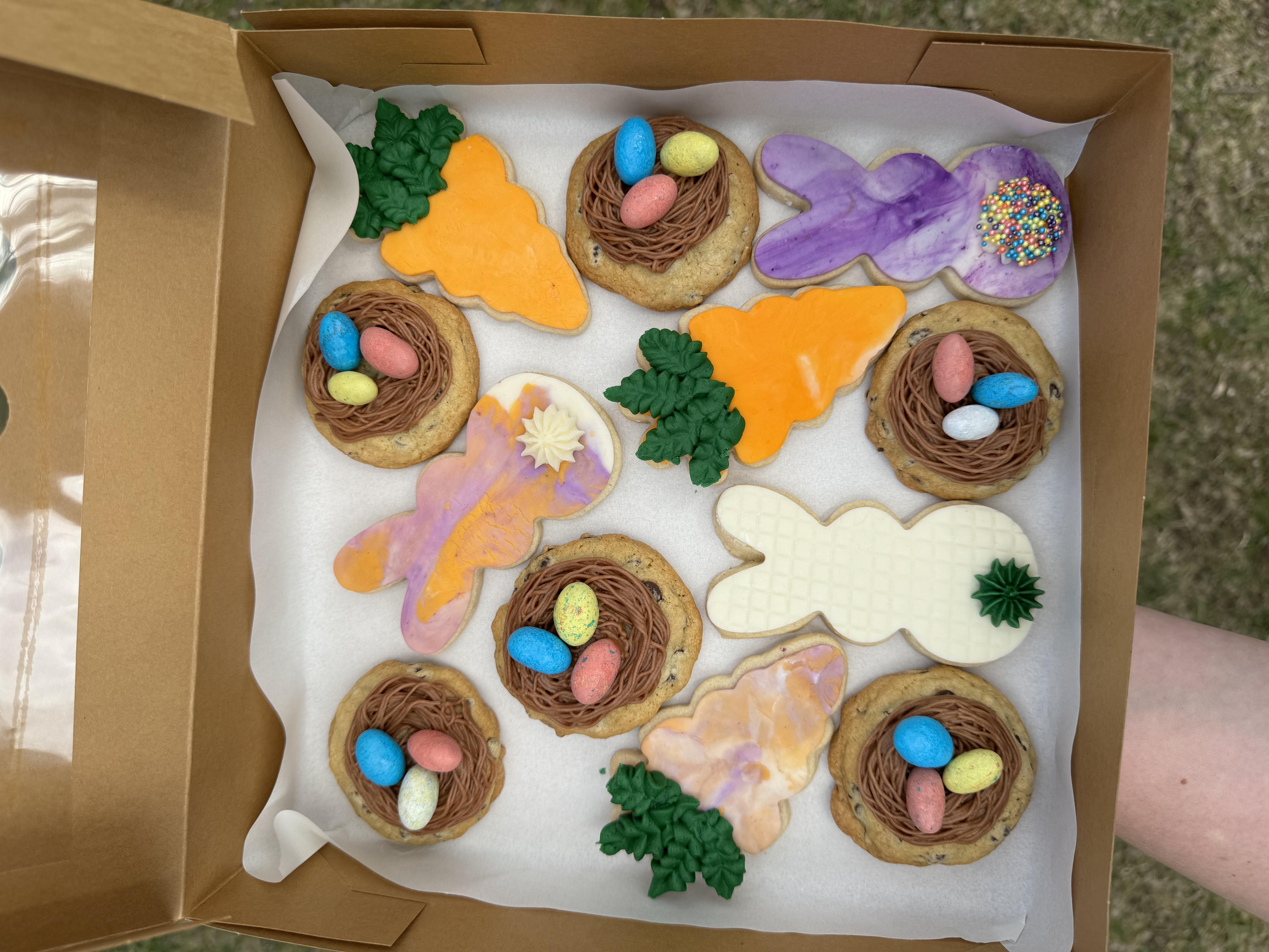 Assorted Easter Cookie Box