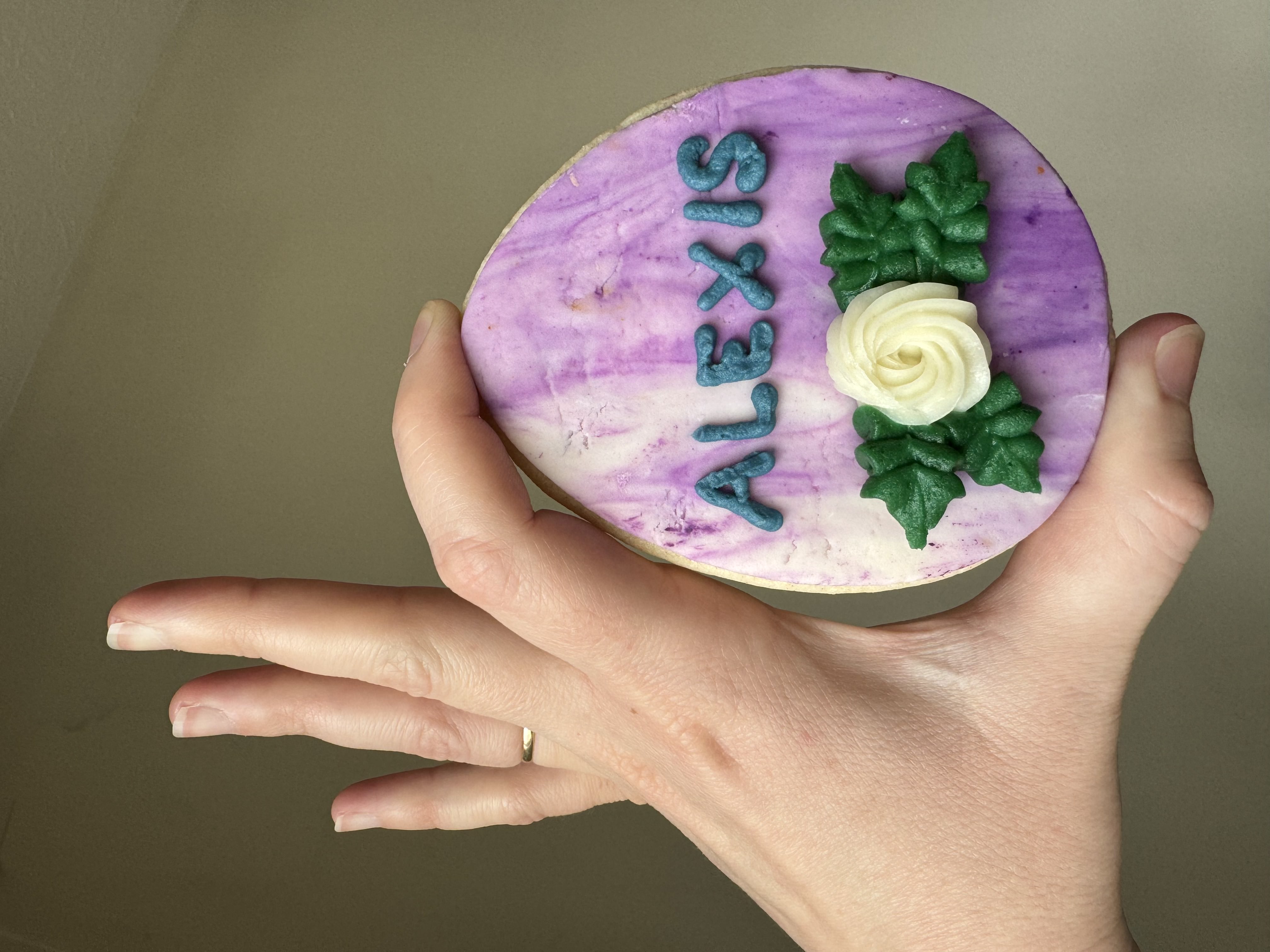 Customized Easter Egg Cookie